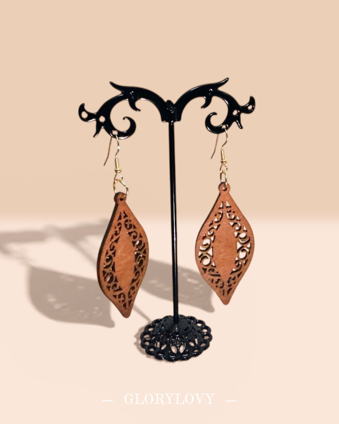 Boucles d’oreille en bois