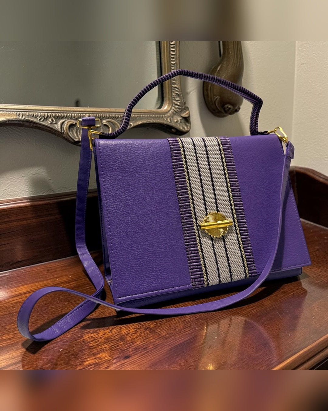 Sac à main Élégance violet GLORYLOVY – face