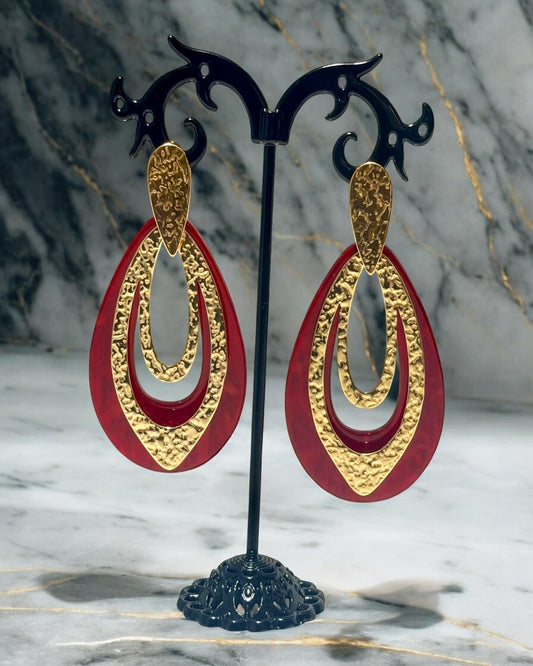Boucles d’oreilles Rubis