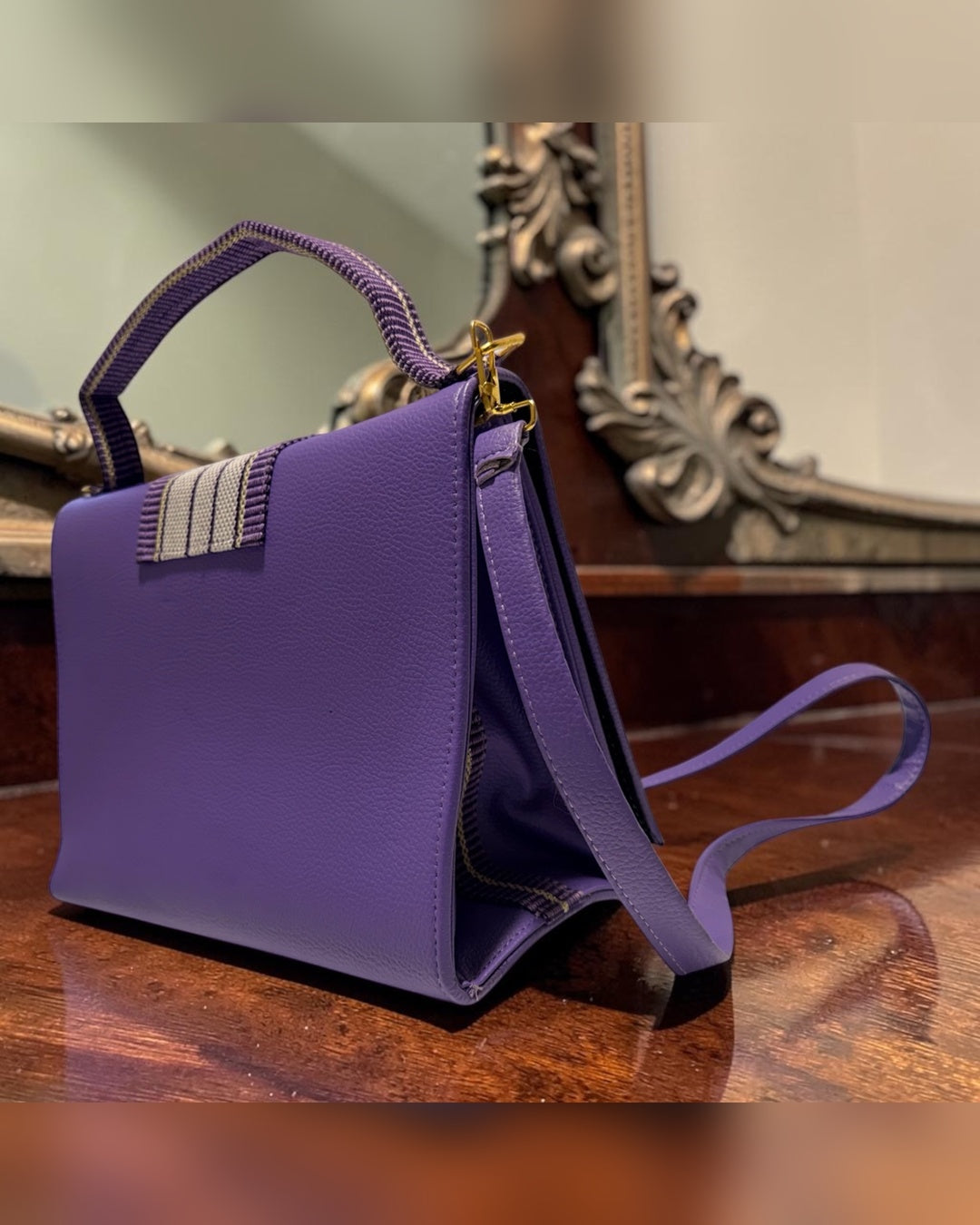 Sac à main Élégance violet GLORYLOVY – dos