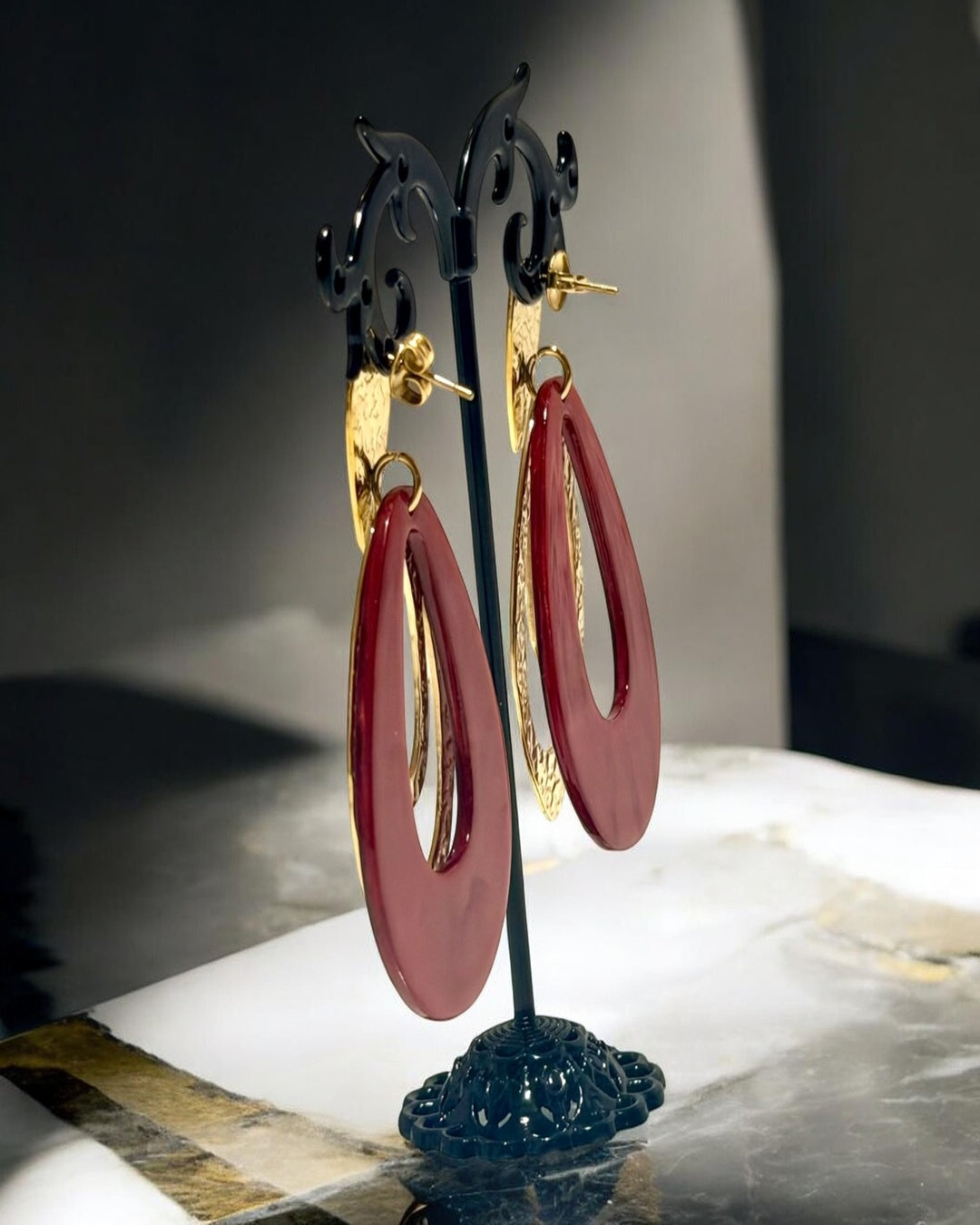Boucles d’oreilles Rubis