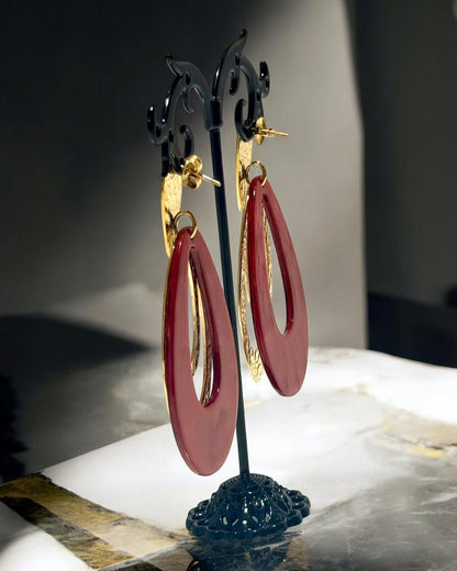 Boucles d’oreilles Rubis