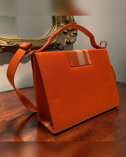 Sac à main Élégance orange GLORYLOVY – dos