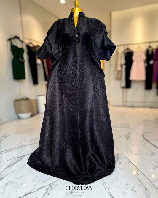 ROBE JACQUARD PERLÉE