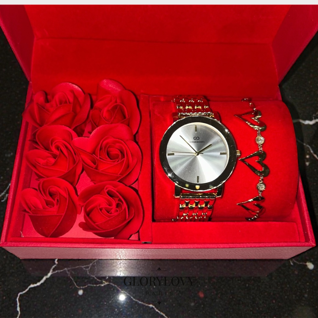 Coffret Montre & Roses