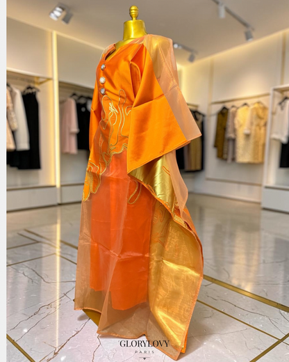 ROBE ORGANZA BRODÉE