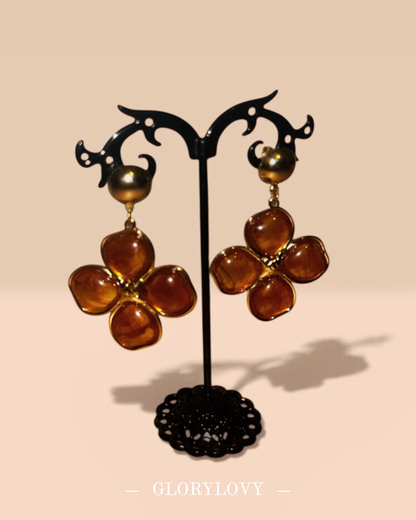 Boucles d’oreilles trèfle