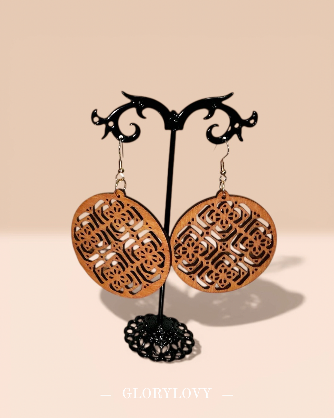 Boucles d’oreille en bois