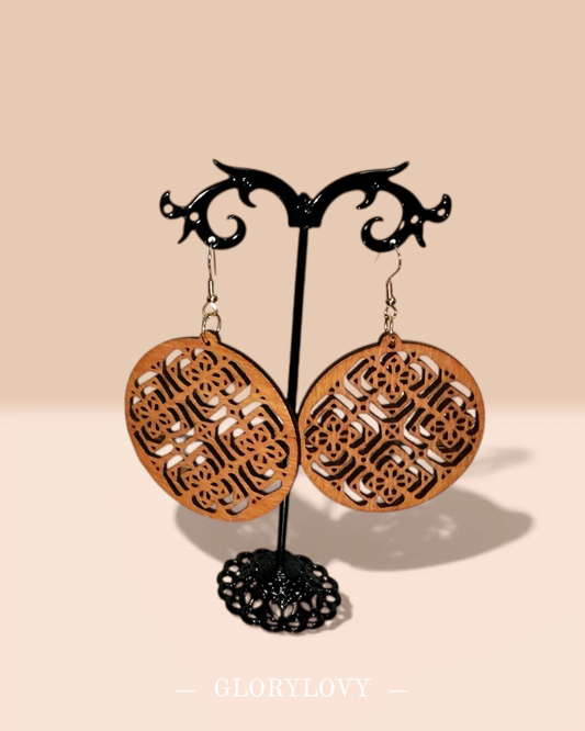 Boucles d’oreille en bois