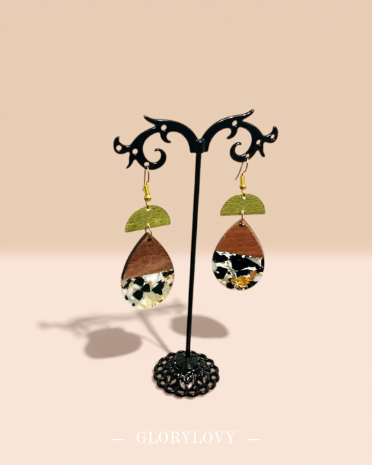 Boucles d’oreille en bois