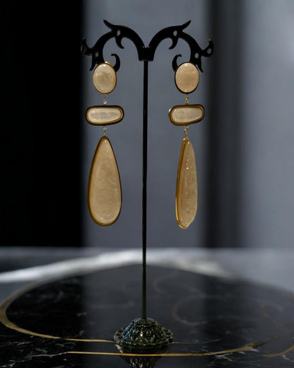 Boucles d’oreilles Ivoire GLORYLOVY – face