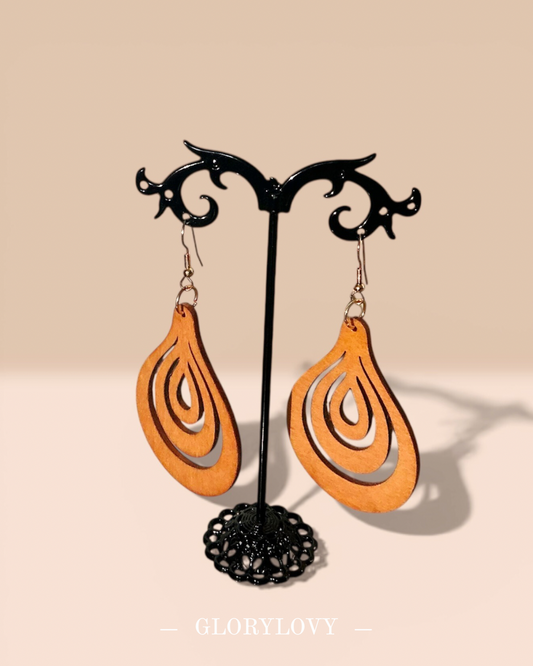 Boucles d’oreille en bois